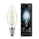 Миниатюра изображения товара Лампа Gauss Filament Свеча 9W 710lm 4100К Е14 / 103801209