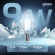 Миниатюра изображения товара Лампа Gauss Filament Свеча 9W 710lm 4100К Е14 / 103801209