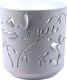Миниатюра изображения товара Кашпо La Decoro Колибри КШ-4648 (1.25л, серый жемчуг/белый)