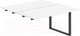 Миниатюра изображения товара Комплект столов модульных Norden 280x143.8x75 / AG.125.WH.V.72.AN (антрацит/белый)