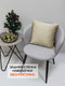 Миниатюра изображения товара Наволочка декоративная MATEX Xmas. Garland / 39-235 (кофейный/голубой/бежевый меланж)