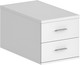 Миниатюра изображения товара Тумба Norden Подвесная с 2 ящиками / SG.536.WH.WH (белый/белый)