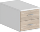Миниатюра изображения товара Тумба Norden Подвесная с 2 ящиками / SG.536.WH.OL (белый/дуб светлый)