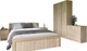 Миниатюра изображения товара Комплект мебели для спальни Евва Турин №1 (дуб сонома)