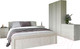 Миниатюра изображения товара Комплект мебели для спальни Евва Турин №1 (ясень снежный)