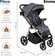 Миниатюра изображения товара Детская прогулочная коляска Pituso Emma / ET6 (черный)