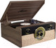 Миниатюра изображения товара Проигрыватель виниловых пластинок Alive Audio Fusion Dark Wood c Bluetooth и FM-радио / FSN-01-DW