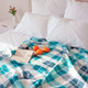 Миниатюра изображения товара Плед Casa Conforte London 130x170 / 6155160 (изумрудный/синий)