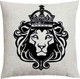 Миниатюра изображения товара Подушка декоративная MATEX Original Line Лев / 34-087 (молочный/черный)