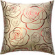 Миниатюра изображения товара Подушка декоративная MATEX Luxury Aria Розочки / 48-817 (кофейный/красный)