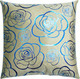Миниатюра изображения товара Подушка декоративная MATEX Luxury Aria Розочки / 48-824 (кофейный/голубой)