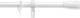 Миниатюра изображения товара Карниз для штор Sundays Home Лайт Византия 25мм однорядный (белый глянец, 1.6м)