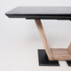 Миниатюра изображения товара Обеденный стол Аврора Торонто 140-171.5x80 керамика (камень серый Greys Black/ель умбра)