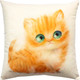 Миниатюра изображения товара Подушка декоративная MATEX Fluffy. Боня / 62-417 (молочный/оранжевый/лососевый)