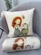 Миниатюра изображения товара Подушка декоративная MATEX Fluffy. Мой друг гусь / 62-516 (молочный/серый/лососевый)