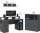 Миниатюра изображения товара Комплект мебели для кабинета Интерлиния Skill-E (антрацит/антрацит)