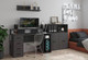 Миниатюра изображения товара Комплект мебели для кабинета Интерлиния Skill-E (антрацит/антрацит)