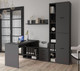 Миниатюра изображения товара Комплект мебели для кабинета Интерлиния Skill-G(P) (антрацит/антрацит)