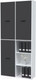 Миниатюра изображения товара Шкаф Интерлиния Skill-20 (3) (белый платинум/антрацит)