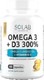 Миниатюра изображения товара Мультивитаминный комплекс SOLAB Омега 3 и витамин Д3 600 МЕ (60 капсул)