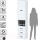 Миниатюра изображения товара Комплект мебели для кабинета Интерлиния Skill-C (белый платинум/белый платинум)