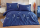 Миниатюра изображения товара Комплект постельного белья Dantela Vita Jovia с вышивкой 200x220 / 12244 (синий)