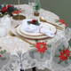 Миниатюра изображения товара Скатерть Этель Пуансеттия 120x150 / 10150826
