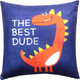Миниатюра изображения товара Подушка декоративная MATEX Dino. The Best Dude / 63-58 (синий/красный/желтый)