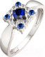 Миниатюра изображения товара Кольцо из белого золота ZORKA 2D10122.14K.W.ZZ (р.17.5, с бриллиантами)