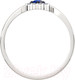 Миниатюра изображения товара Кольцо из белого золота ZORKA 2D10122.14K.W.ZZ (р.17.5, с бриллиантами)
