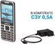 Миниатюра изображения товара Мобильный телефон Maxvi X10i (металлик/серебристый)