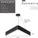 Миниатюра изображения товара Потолочный светильник ЭРА Geometria Delta SPO-151-B-40K-030 / Б0050575