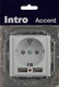 Миниатюра изображения товара Розетка INTRO Accent 6-410-01 / Б0063689 (белый)