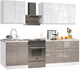 Миниатюра изображения товара Кухонный гарнитур Кастанье Мила 2.0 (белый глянец/серый камень)