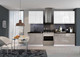 Миниатюра изображения товара Кухонный гарнитур Кастанье Мила 2.0 (белый глянец/серый камень)