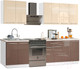 Миниатюра изображения товара Кухонный гарнитур Кастанье Мила 2.2 (ваниль/трюфель коричневый)