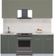 Миниатюра изображения товара Кухонный гарнитур Интерлиния Мила Пластик 2.0 А (кварцевый/шторм/травертин серый)