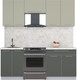 Миниатюра изображения товара Кухонный гарнитур Интерлиния Мила Пластик 2.0 А (латте/шторм/опал светлый)