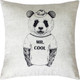 Миниатюра изображения товара Наволочка декоративная MATEX Bibop. Панда / 20-851 (темно-серый/коричневый)