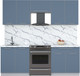 Миниатюра изображения товара Кухонный гарнитур Интерлиния Мила Пластик 2.2 А (арктический/арктический/белый гранит)