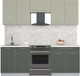 Миниатюра изображения товара Кухонный гарнитур Интерлиния Мила Пластик 2.2 А (латте/шторм/опал светлый)