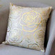 Миниатюра изображения товара Подушка декоративная MATEX Luxury Line. Розочки / 42-778 (светло-золотистый/серый)