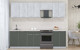 Миниатюра изображения товара Кухонный гарнитур Интерлиния Мила Пластик 2.6 А (оксид светлый/шторм/травертин серый)