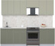 Миниатюра изображения товара Кухонный гарнитур Interline Мила Пластик 2.5 А (латте/кварцевый/опал светлый)