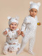 Миниатюра изображения товара Комплект одежды для малышей Amarobaby Nature / AB-OD23-3101N/8485-68 (горошек/леопарды, р.68-74)