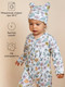 Миниатюра изображения товара Комплект одежды для малышей Amarobaby Nature / AB-OD23-3101N/3281-68 (мятный/цветы, р.68-74)
