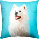 Миниатюра изображения товара Подушка декоративная MATEX Fantasy Animals. Самоед / 58-830 (бирюзовый/белый/розовый)