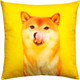 Миниатюра изображения товара Подушка декоративная MATEX Fantasy Animals. Сиба / 58-847 (желтый/оранжевый)