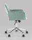 Миниатюра изображения товара Кресло офисное Stool Group Ross / ROSS CHROME VELVET Olive 61 (велюр серо-зеленый)