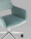 Миниатюра изображения товара Кресло офисное Stool Group Ross / ROSS CHROME VELVET Olive 61 (велюр серо-зеленый)